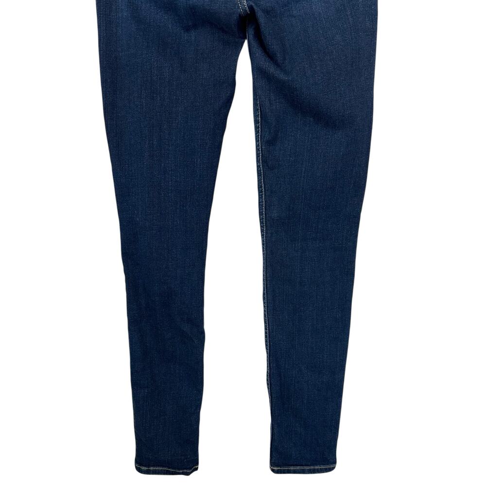 7 for All Mankind b(air) Denim The Skinny Ankle Jeans Dark Wash Size 24 - Picture 8 of 10